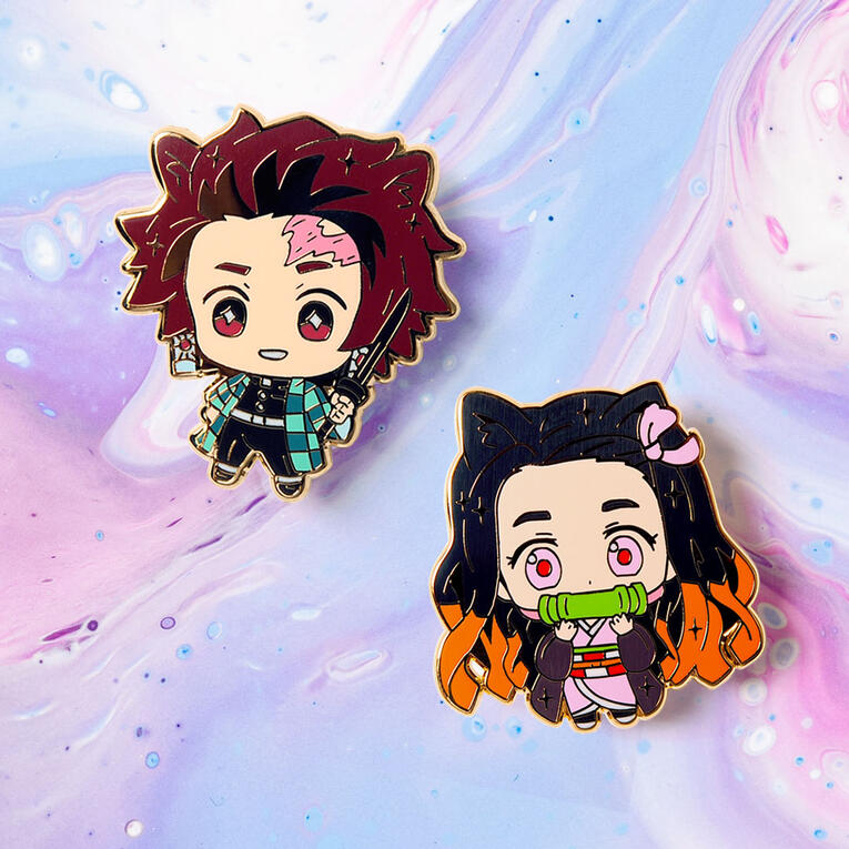 Demon Slayer Tanjiro &amp; Nezuko Enamel Pin