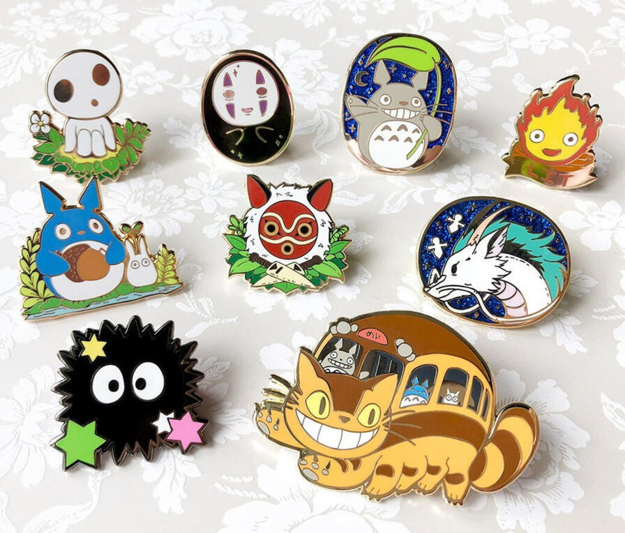 Ghibli Enamel Pins
